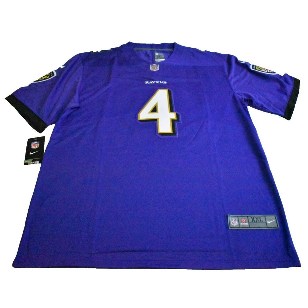 Nike Baltimore Ravens On Field Jersey Purple Ray Flowers #4 Men's XXL NWT